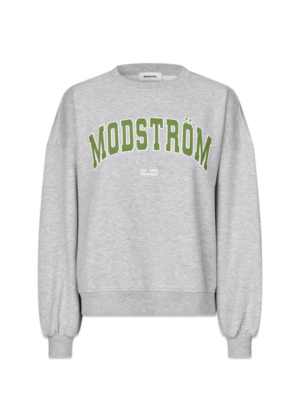 Bakirmd sweat - Grey Melange-Sweatshirts-Modström-Butler Loftet