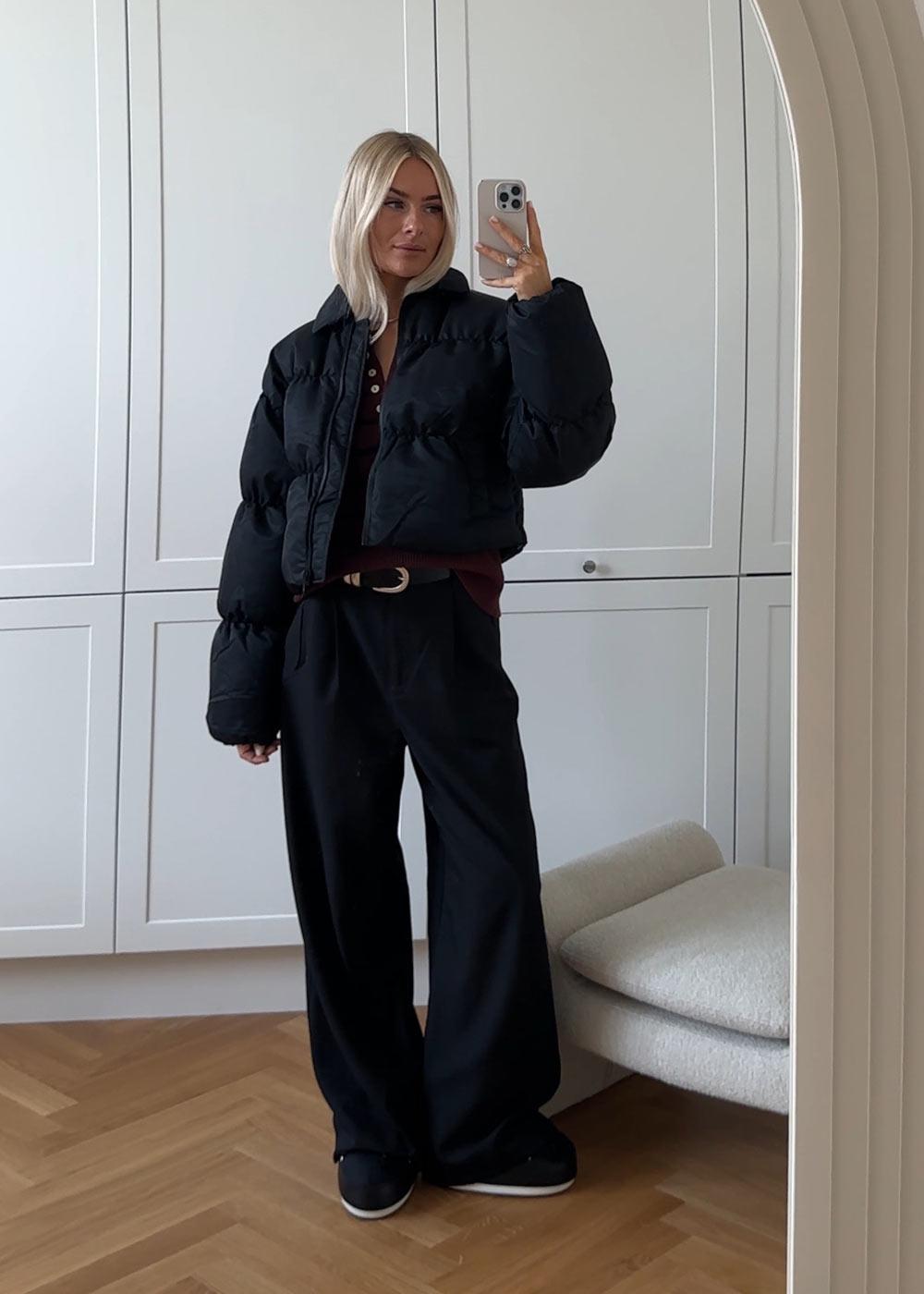 Bam Cropped Puffer - Black-Outerwear-Oval Square-Butler Loftet
