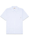 Banks Stripe Shirt - White-Lt. Blue-Shirts-Woodbird-Butler Loftet