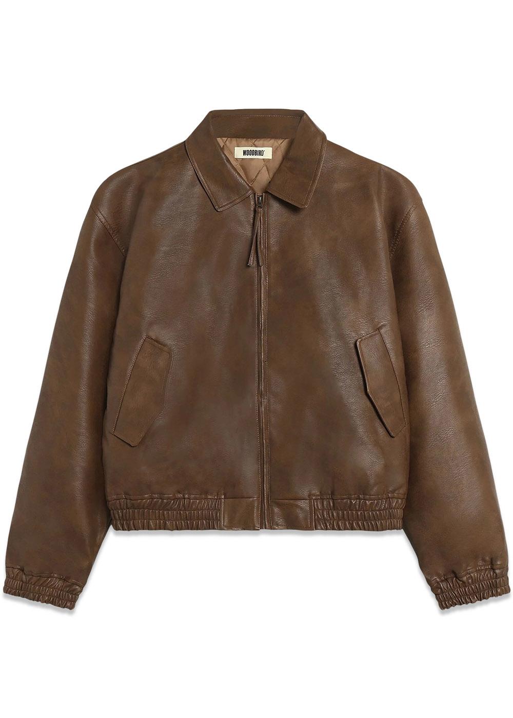 Bao Bomber Jacket - Dark Brown-Outerwear-Woodbird-Butler Loftet