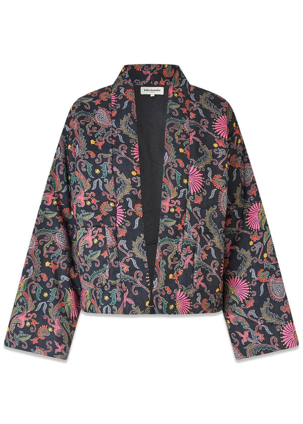 BarbraLL Jacket LS - Flower Print-Outerwear-Lollys Laundry-Butler Loftet