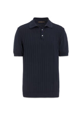 Barto Stripe Poloshirt - Night Blue