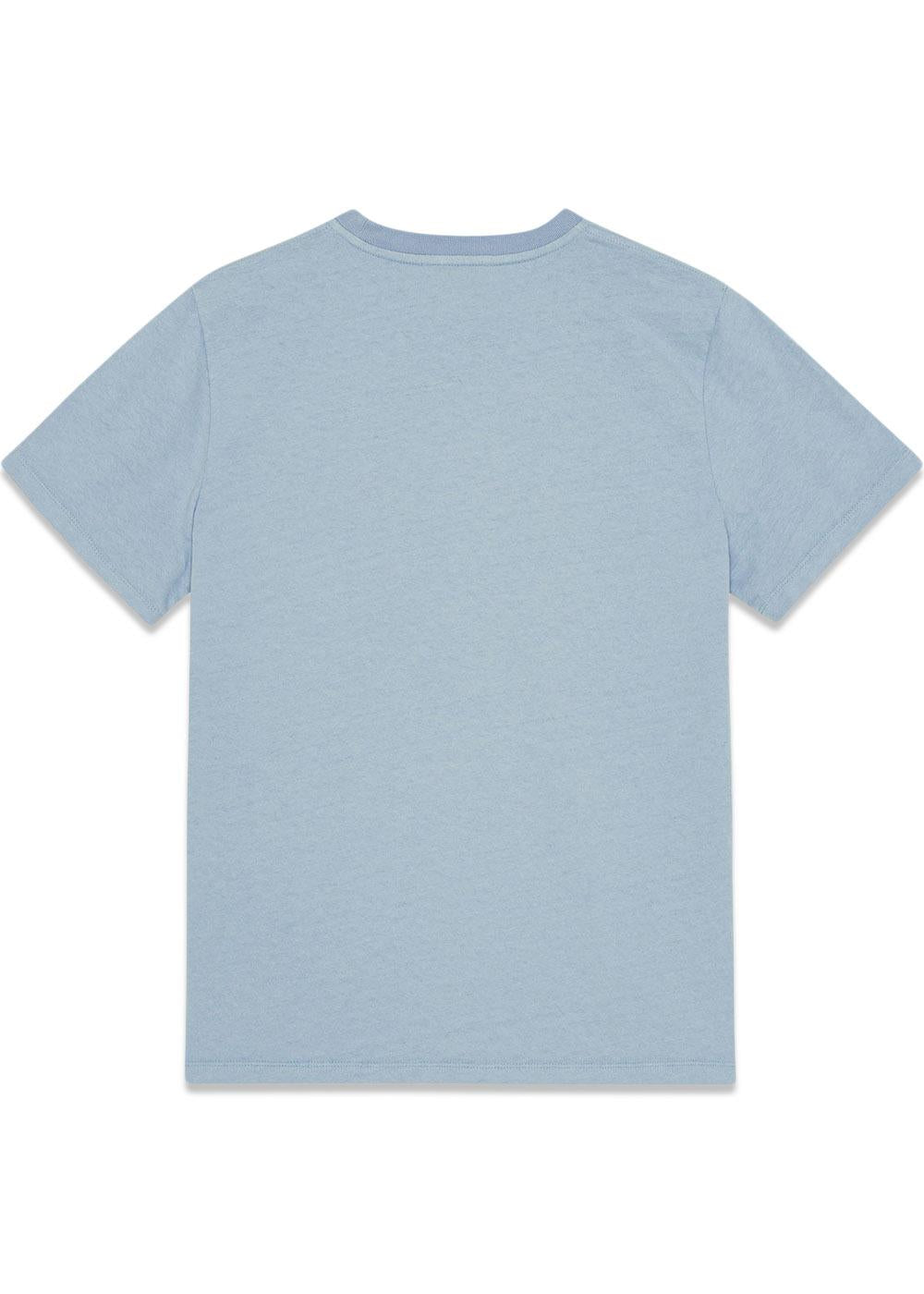 Basic Cotton Jersey Animals Relaxed T-shirt - Chambray Blue-T-shirts-Ganni-Butler Loftet