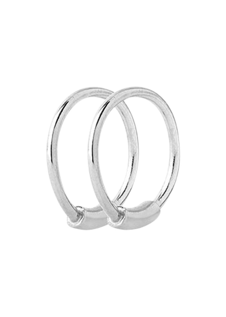 Basic Hoop Earring XS - 10 mm - Silver Jewellery770_100214_SILVER_OneSize5712071102884- Butler Loftet