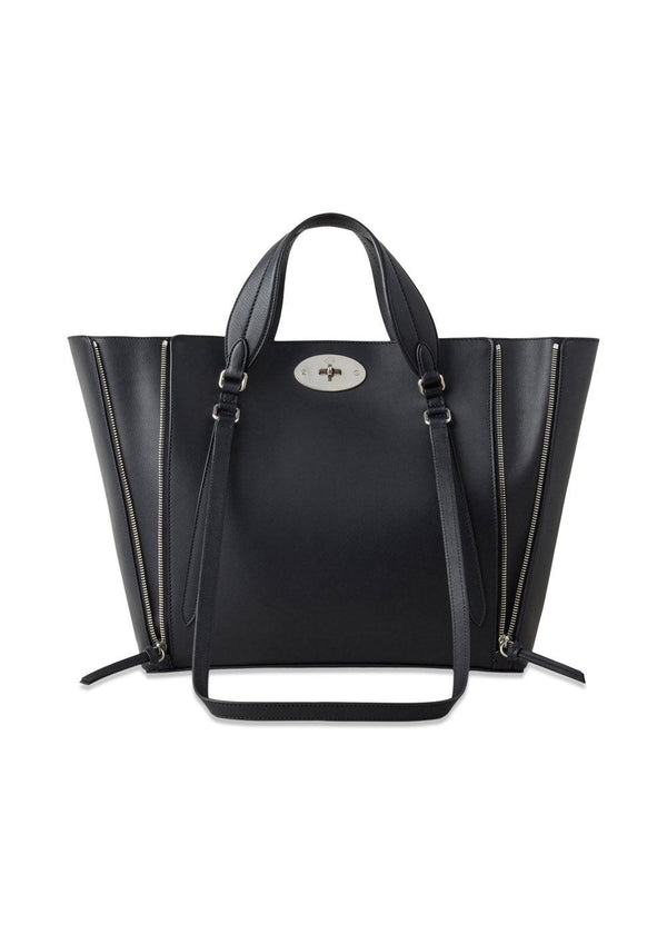 Mulberrys Bayswater Zip Tote Micro Classic Grain - Black. Køb bags her.