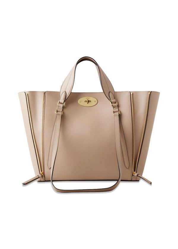 Mulberrys Bayswater Zip Tote Micro Classic Grain - Maple. Køb bags her.