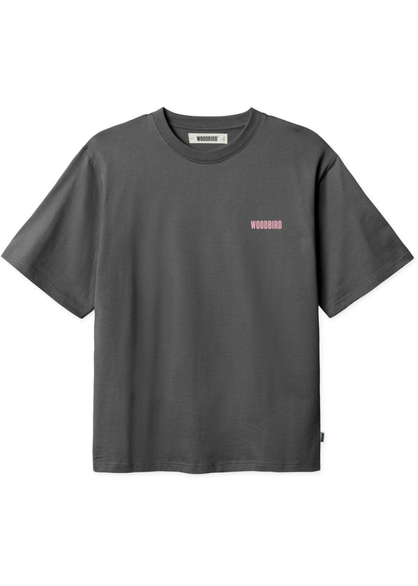 Beam Curbi Tee - Asphalt-T-shirts-Woodbird-Butler Loftet