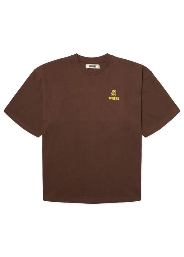 Beam Lucky Tee - Dark Brown-T-shirts-Woodbird-Butler Loftet