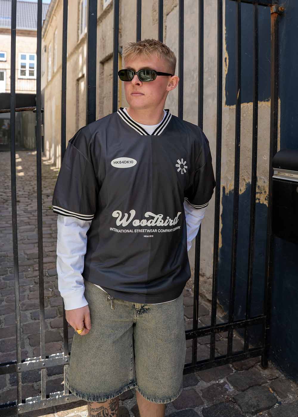 Beam Sports Tee - Black-T-shirts-Woodbird-Butler Loftet
