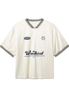 Beam Sports Tee - Off White-T-shirts-Woodbird-Butler Loftet