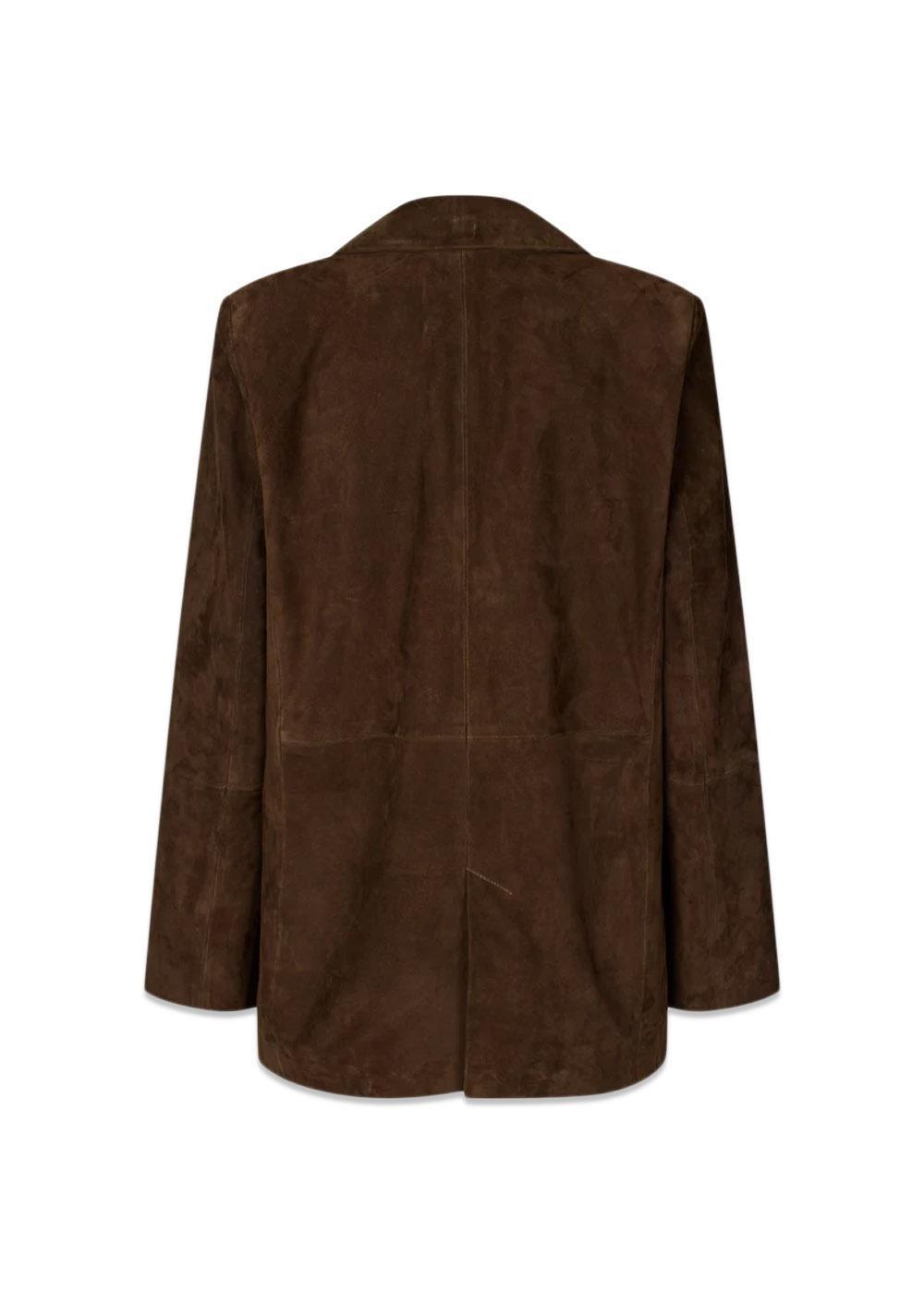 Bella Suede Blazer - Chocolate Torte-Blazers-Oval Square-Butler Loftet