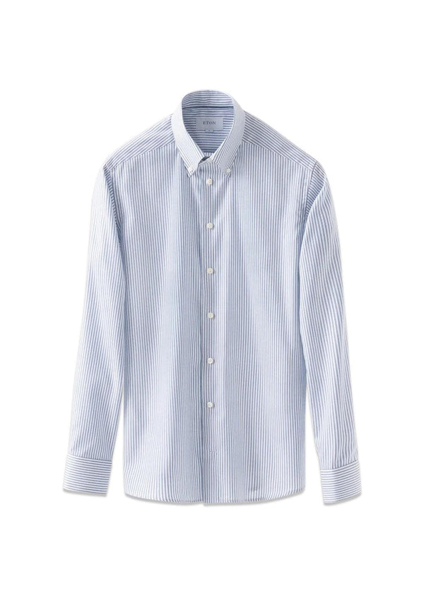 Bengal Stripet Signature Oxford Shirt - Blue