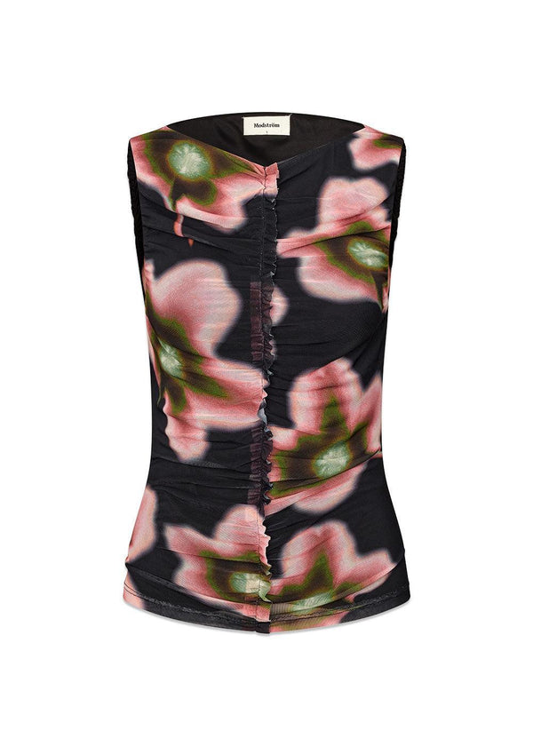 Benjamd print top - Distorted Bloom-Top-Modström-Butler Loftet