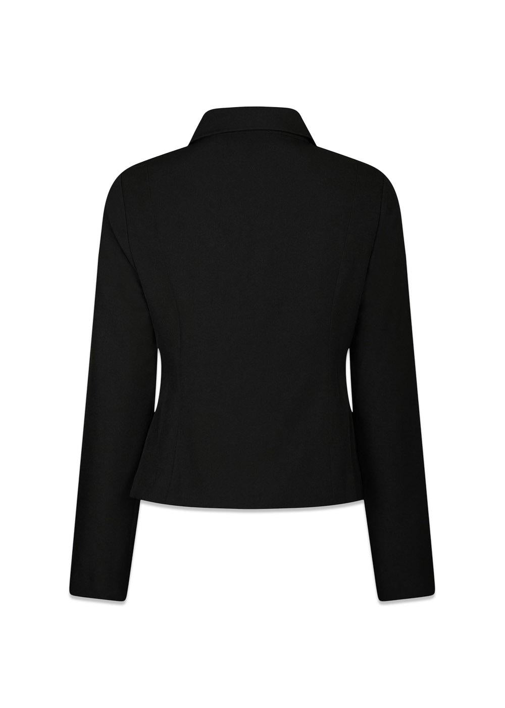 Bertha Structure Blouse - Black-Blouses-Neo Noir-Butler Loftet