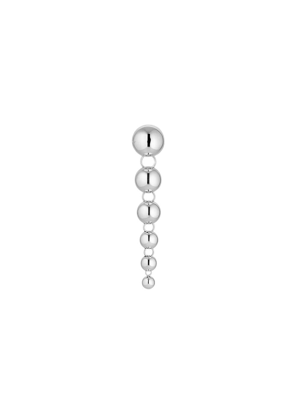 Big Atomic Drop Stud - Silver-Jewellery-Jane Kønig-Butler Loftet