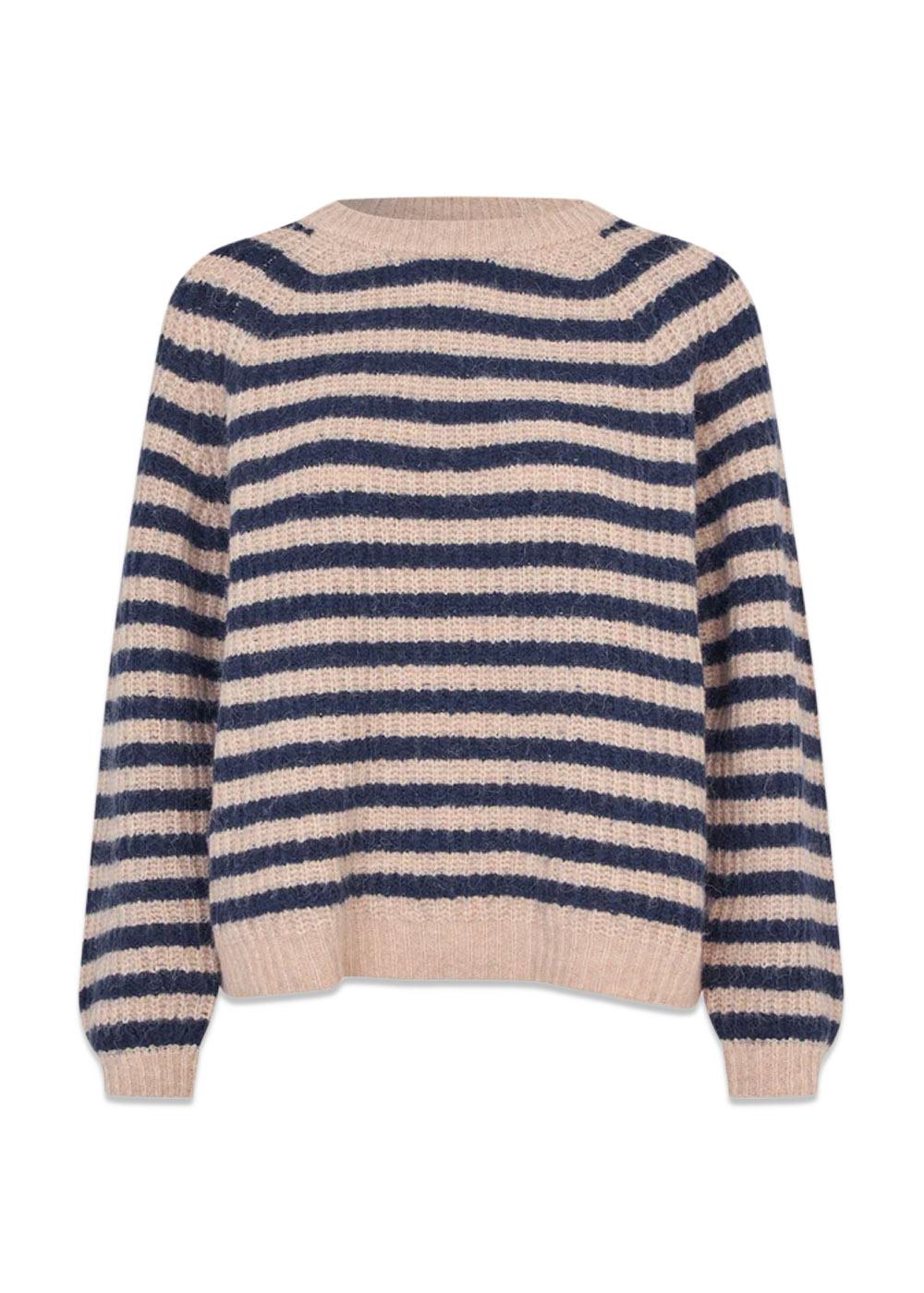 BinaLL Knit Jumper LS - Dark Blue-Knitwear-Lollys Laundry-Butler Loftet