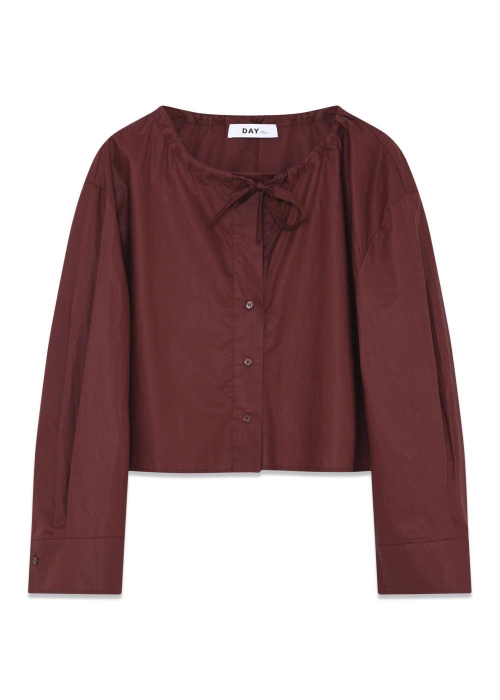 Birch - Cotton Chintz - Bitter Chocolate-Shirts-DAY Birger et Mikkelsen-Butler Loftet