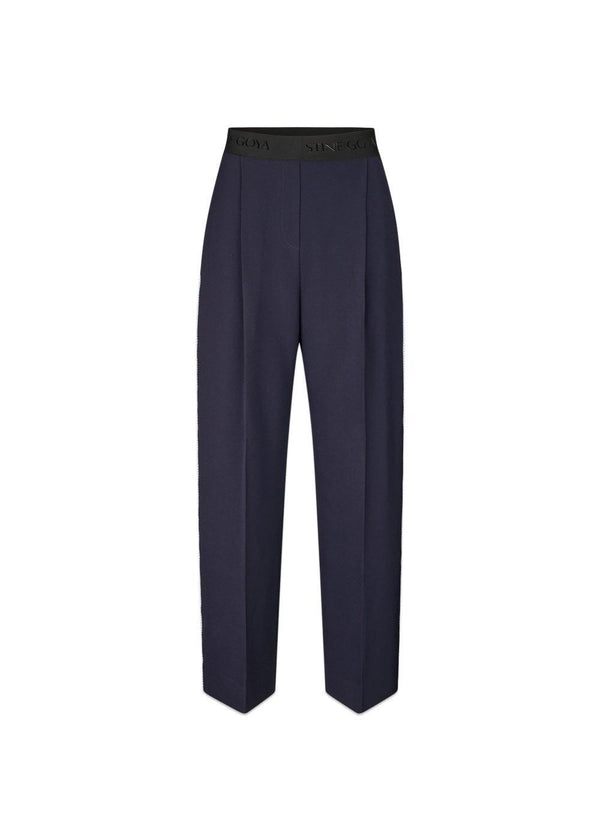 Blanket Stitch Elastic Pants - Parisian Night-Pants-Stine Goya-Butler Loftet