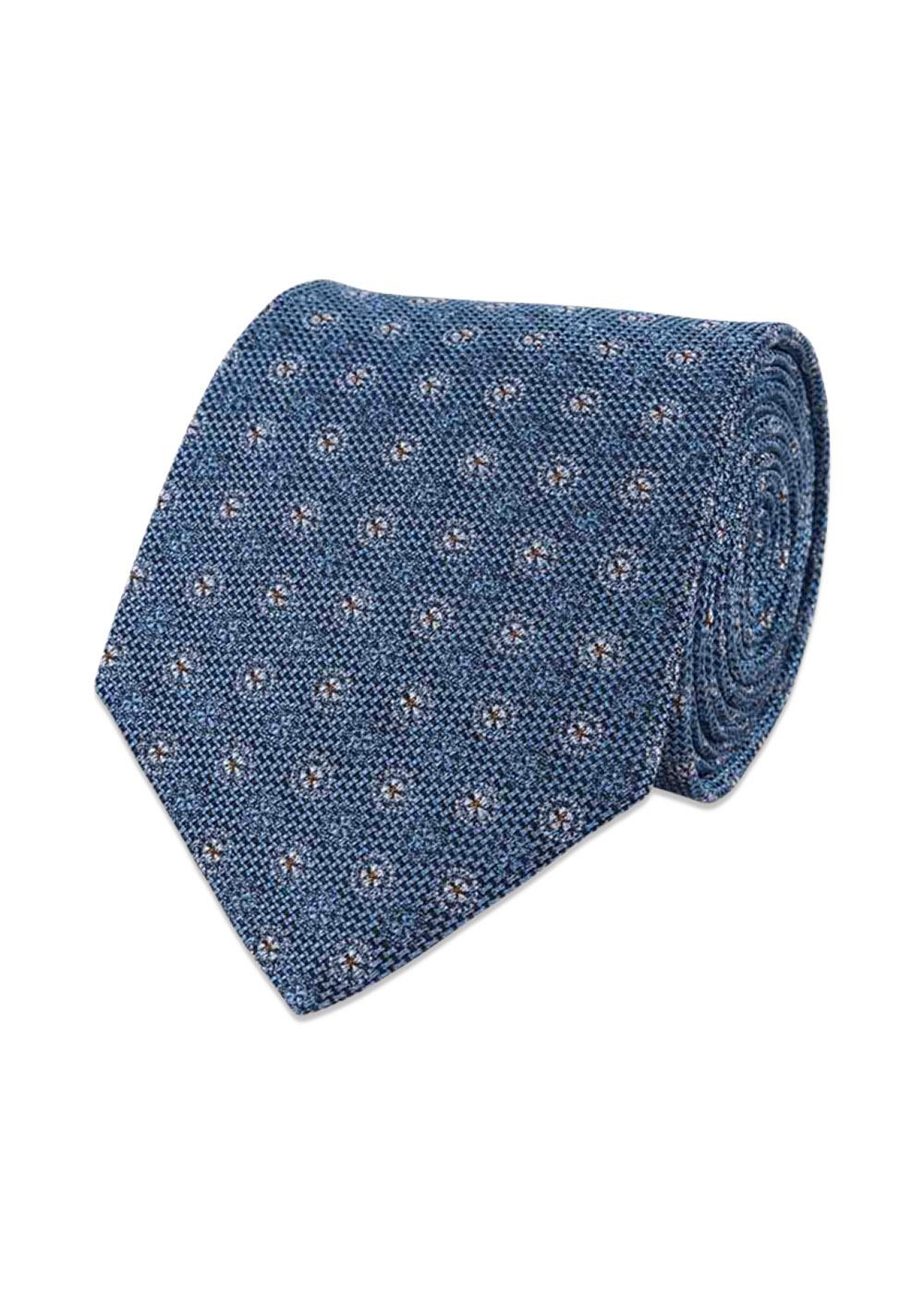 Blue Silk Tie - Blue-Accessories-Portia-Butler Loftet