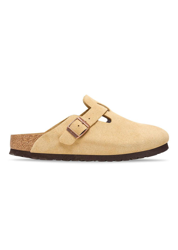 Birkenstocks Boston VL - Latte Creme. Køb sandaler her.