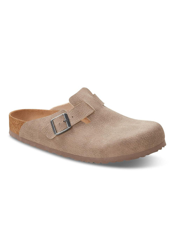 Birkenstocks Boston syn - Dust Gray Taupe. Køb sandaler her.