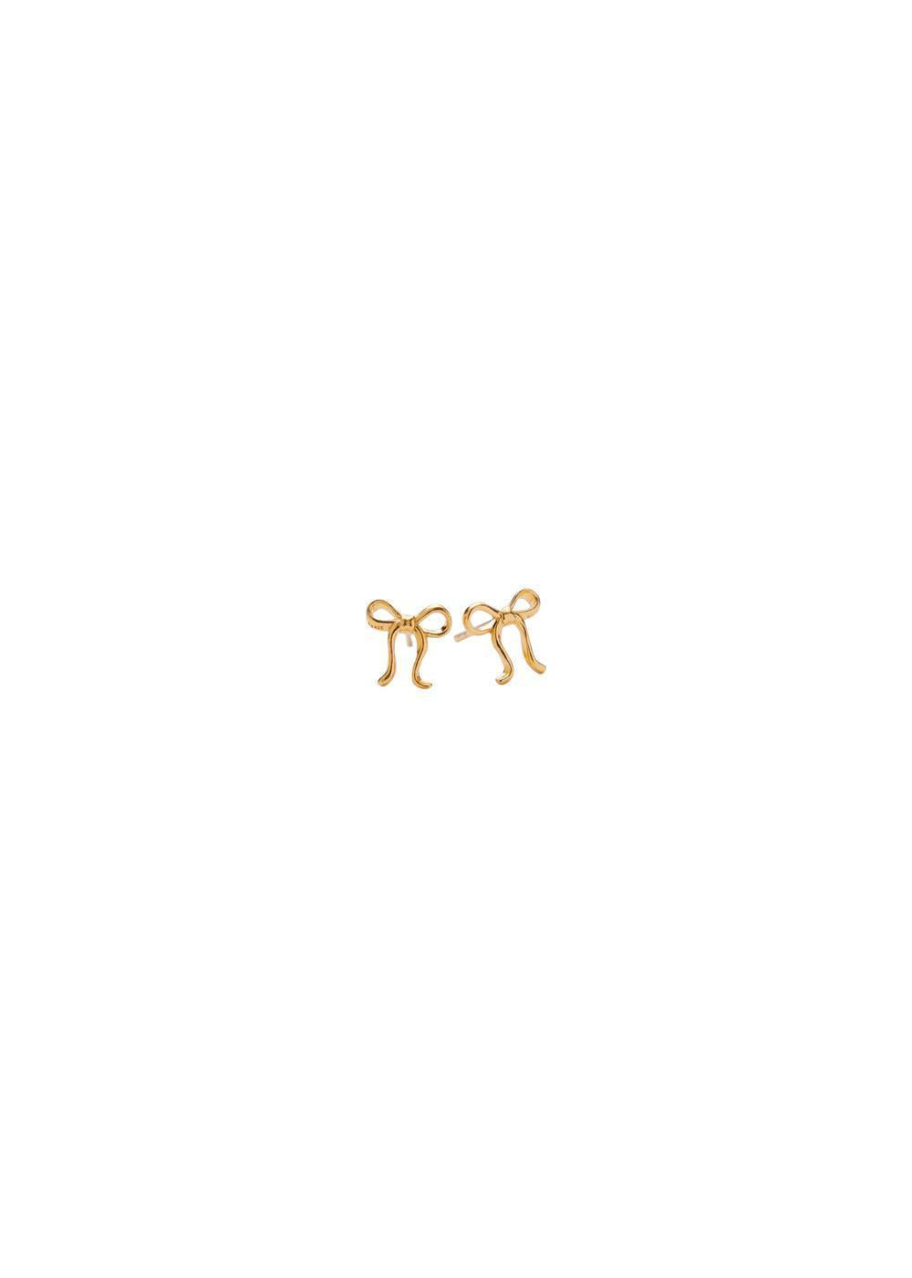 Bow Earsticks - Goldplated-Jewellery-Pernille Corydon-Butler Loftet