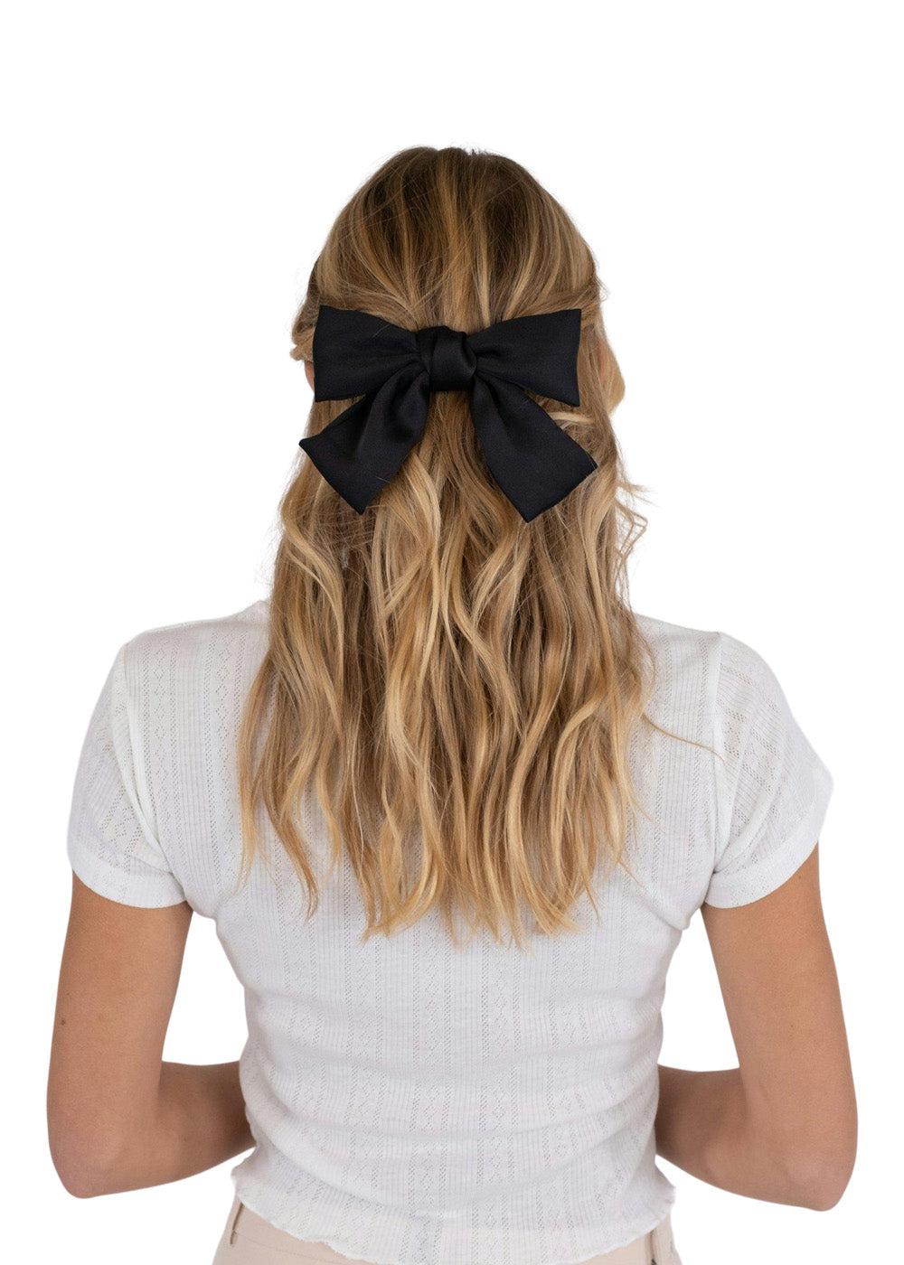 Bow Hair Clip - Black