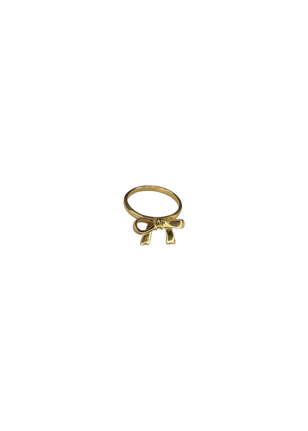 Bow Ring - Fg, Goldplated