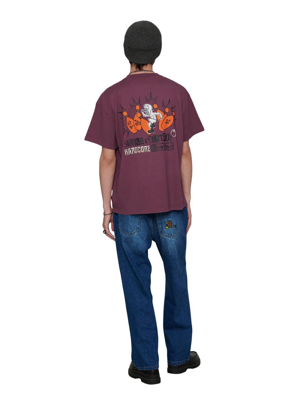 Bowling Shirt - Purple-T-shirts-Pas de Mer-Butler Loftet