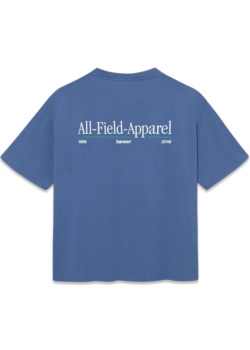 Box Fit T-Shirt - All-Field-Apparel - Medieval Blue-T-shirts-Bareen-Butler Loftet