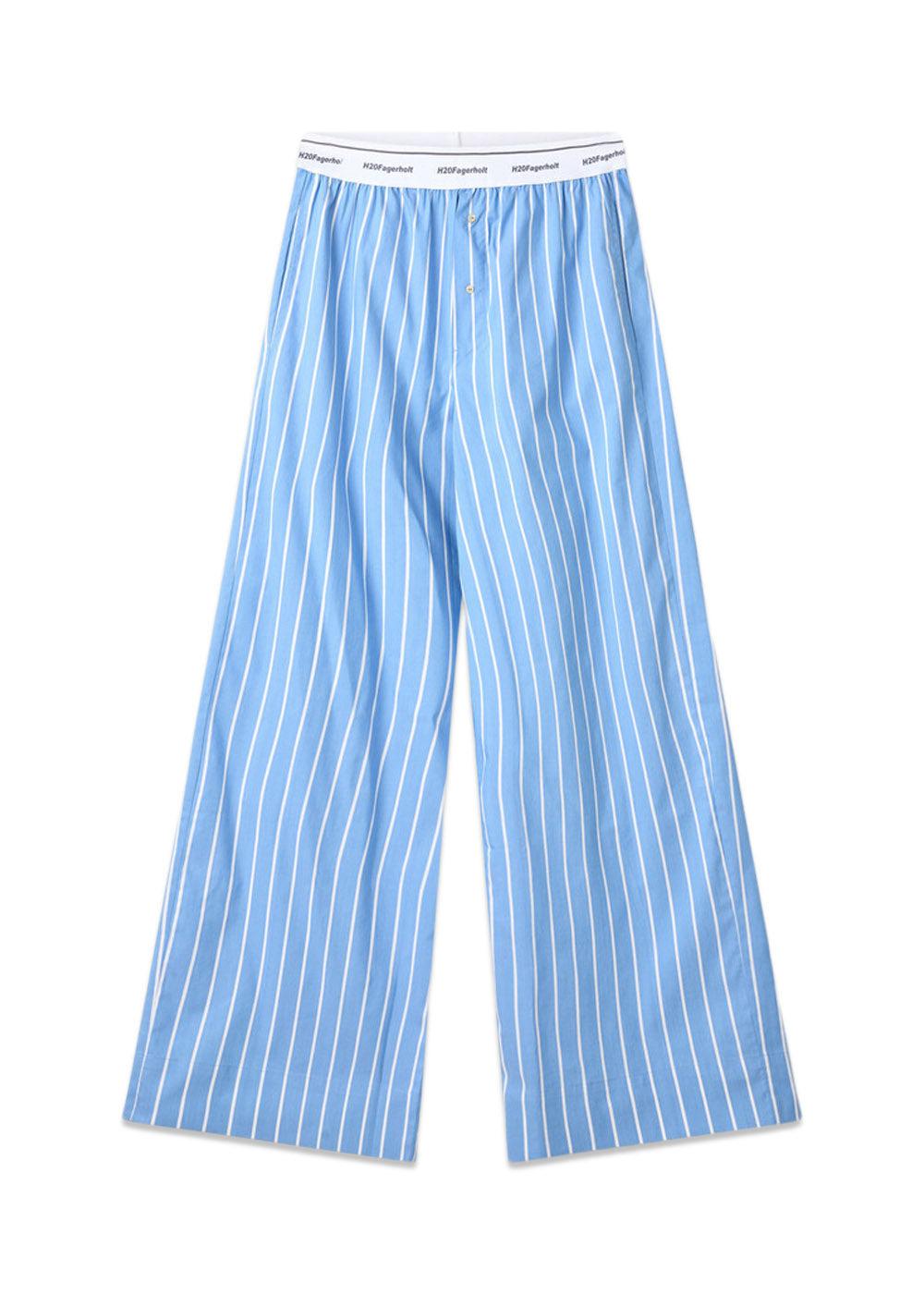H2O Fagerholts Box Pants - Blue Stripe. Køb bukser her.