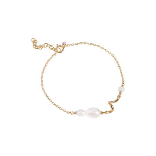 ENAMEL Copenhagens Bracelet, Pearlie Twist - Pearl. Køb armbånd her.