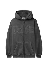 Breakdown zip thru hood - Washed Black