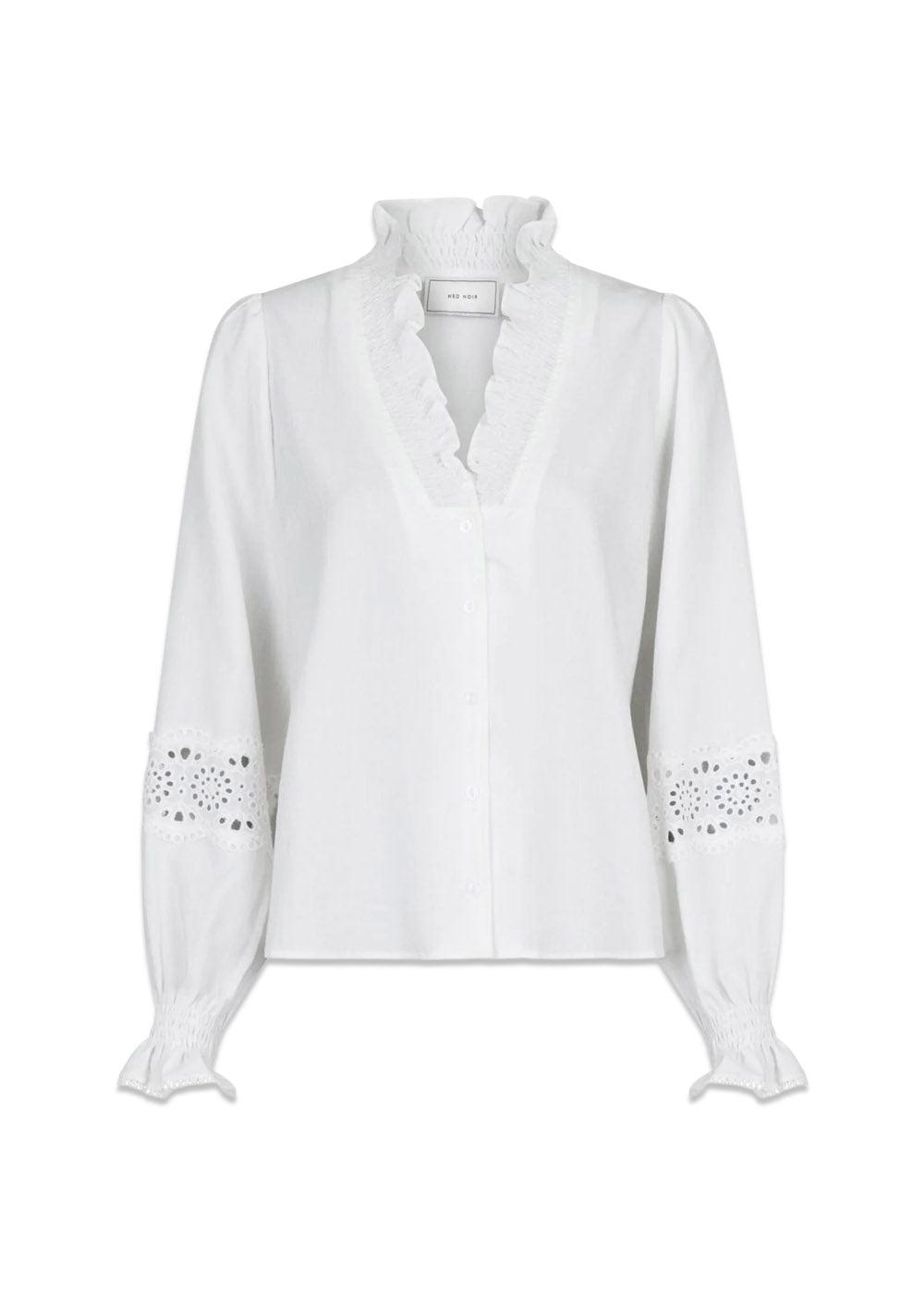 Brielle Insert Blouse - Off White