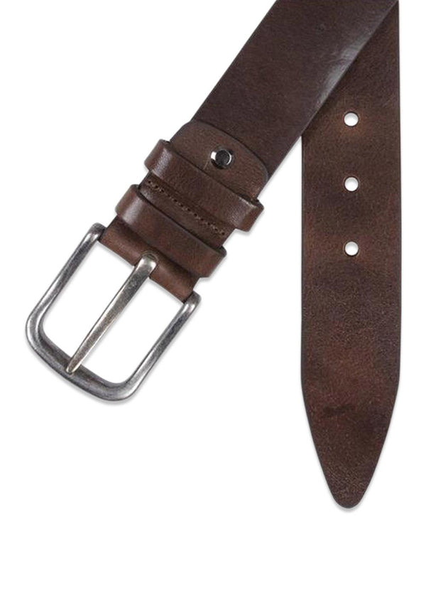 Brown Full Grain Leather Belt - Brown-Belts-Portia-Butler Loftet