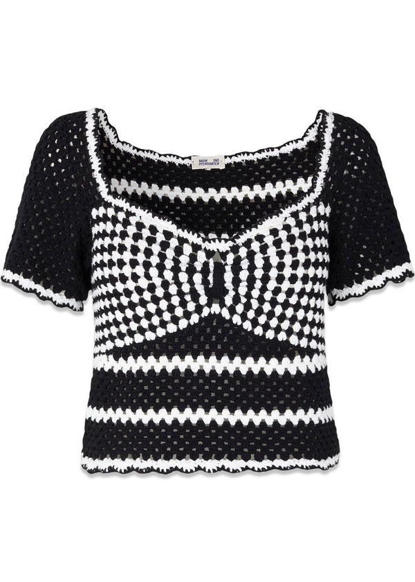 Baum und Pferdgartens CAMILA - Black Creme Crochet. Køb toppe her.