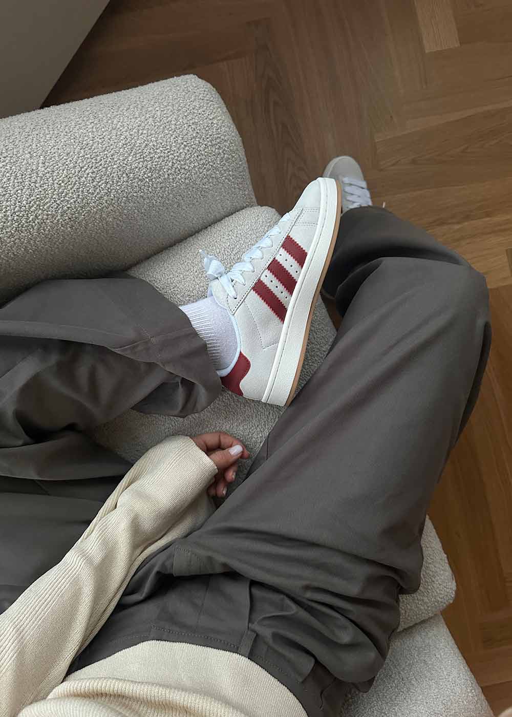 CAMPUS 00s - Crystal White / Core White / Preloved Ruby Butler Loftet CAMPUS 00s - Crystal White / Core White / Preloved Ruby Butler Loftet