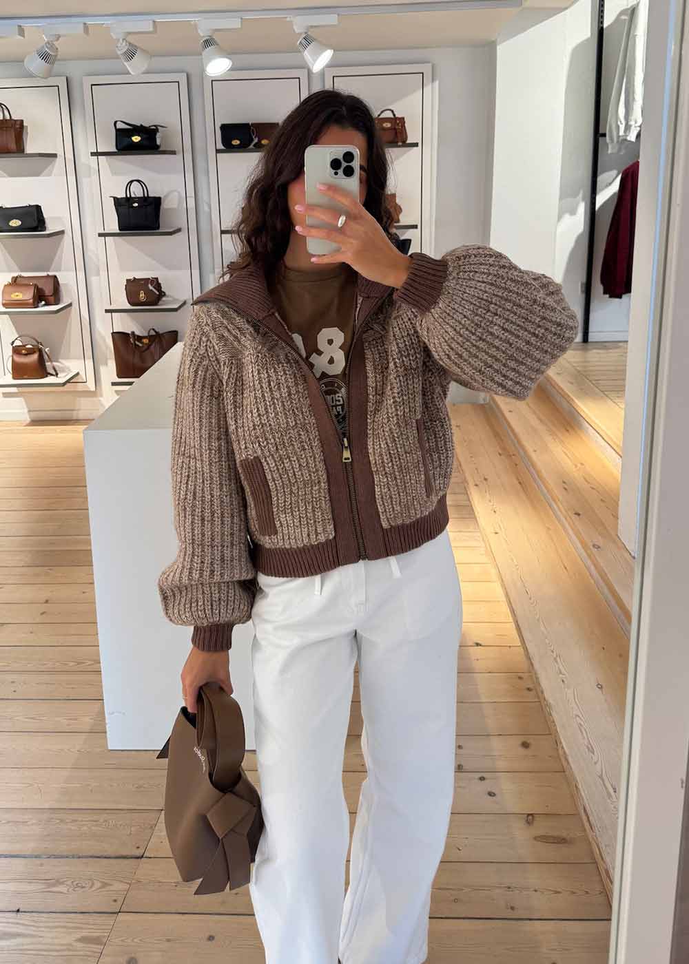 CARDIGAN RABEL - Marron-Knitwear-Ba&sh-Butler Loftet
