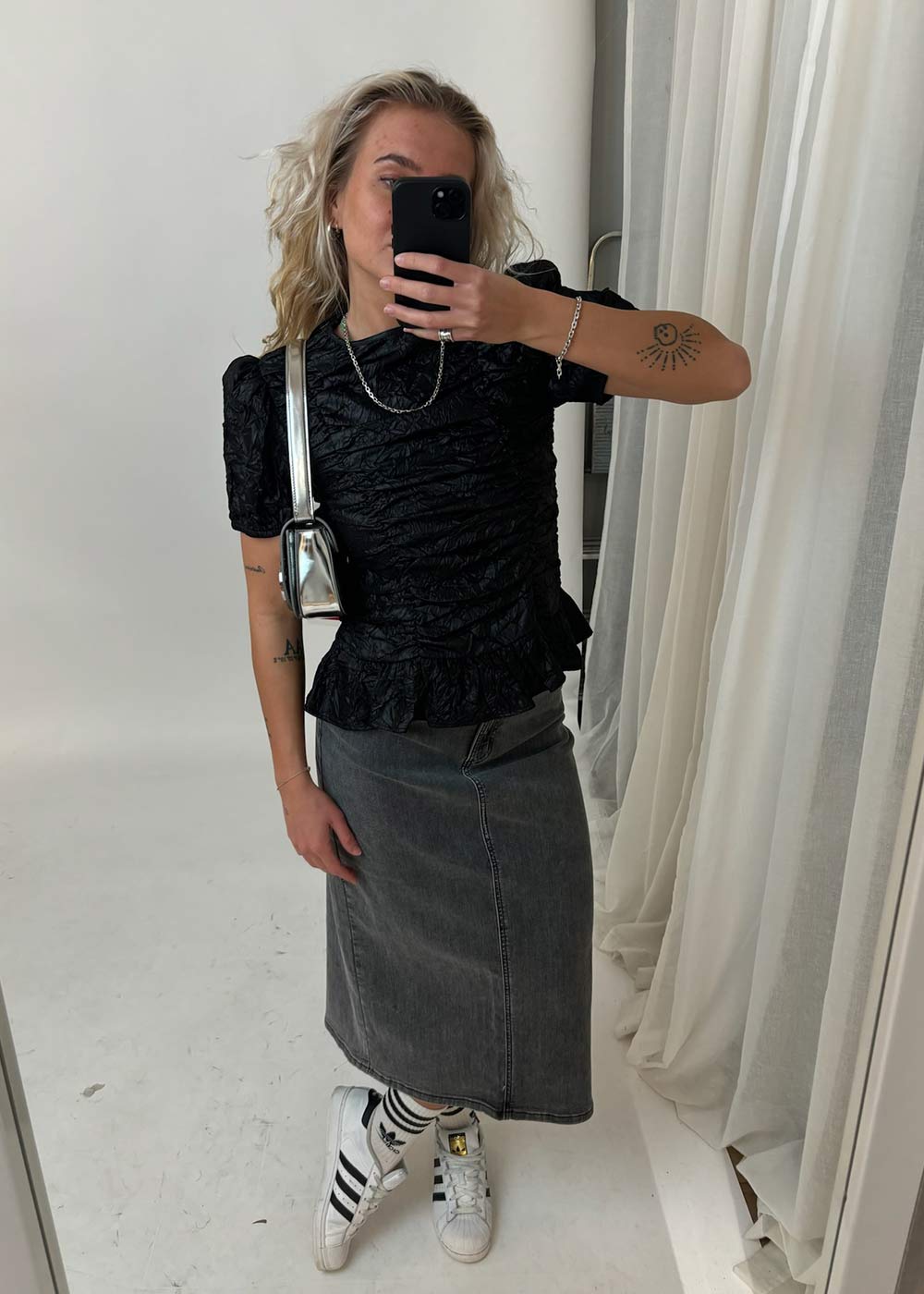 CARLOTA RUCHED TOP - Black-Top-OpéraSPORT-Butler Loftet