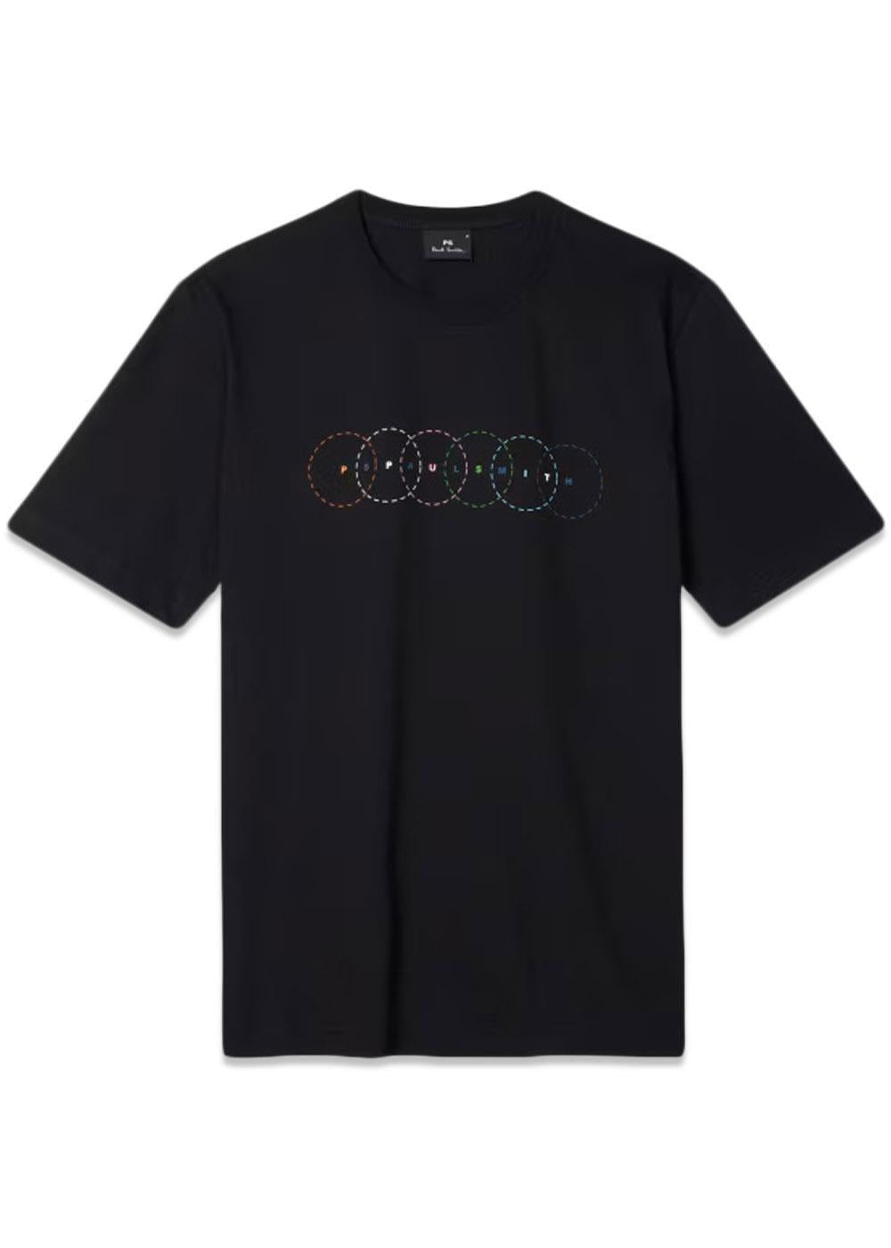 CASUAL FIT T SHIRT CIRCLES - Black-T-shirts-Paul Smith - PS-Butler Loftet