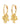 CHARMAINE hoop earrings gold-plated - Gold Plated-Jewellery-Pilgrim-Butler Loftet