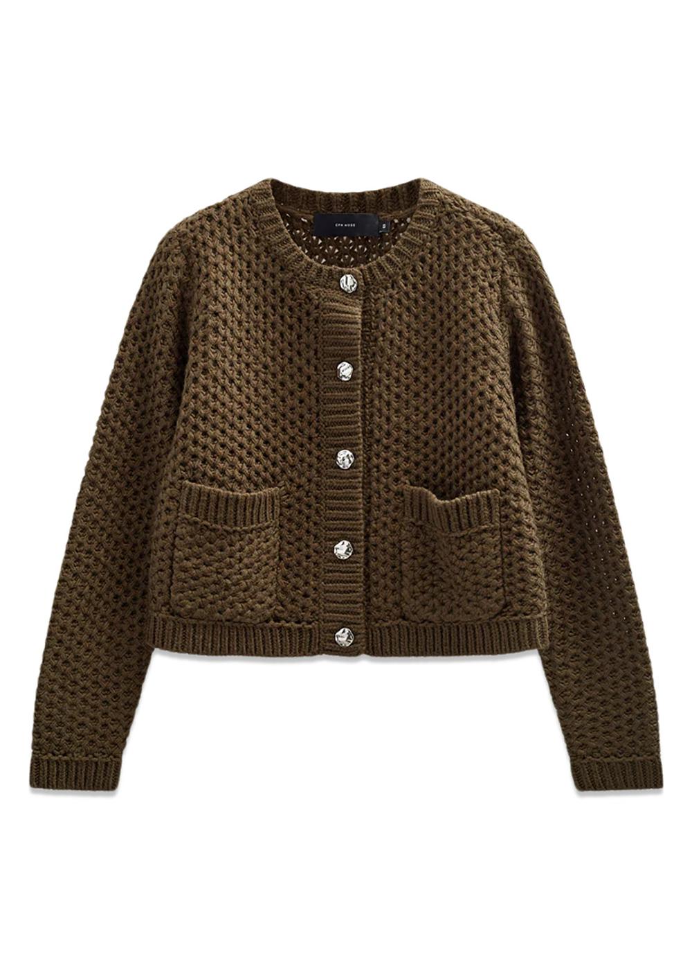 CMCOLETTE-CARDIGAN - Dark Olive-Knitwear-Copenhagen Muse-Butler Loftet