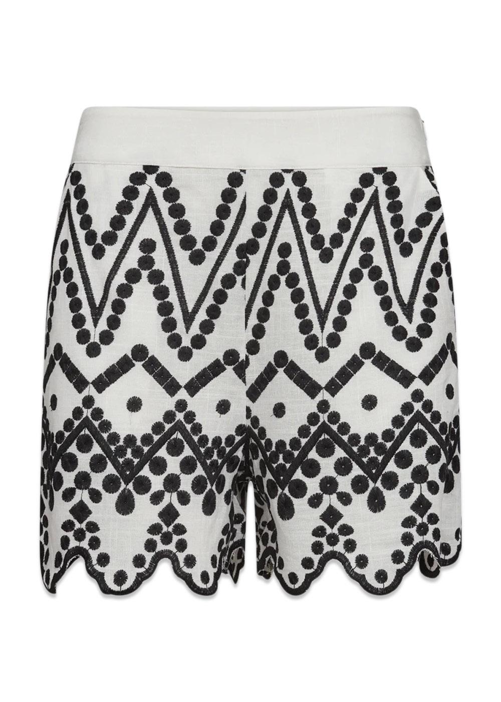 CMEMBROIDERY-SHORTS - Jet Stream W. Black-Shorts-Copenhagen Muse-Butler Loftet