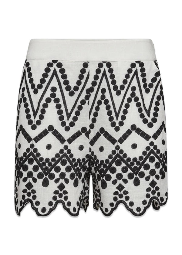 CMEMBROIDERY-SHORTS - Jet Stream W. Black-Shorts-Copenhagen Muse-Butler Loftet