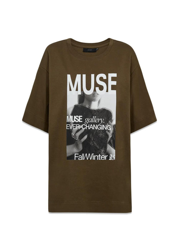 CMMUSE-TEE - Dark Olive-T-shirts-Copenhagen Muse-Butler Loftet
