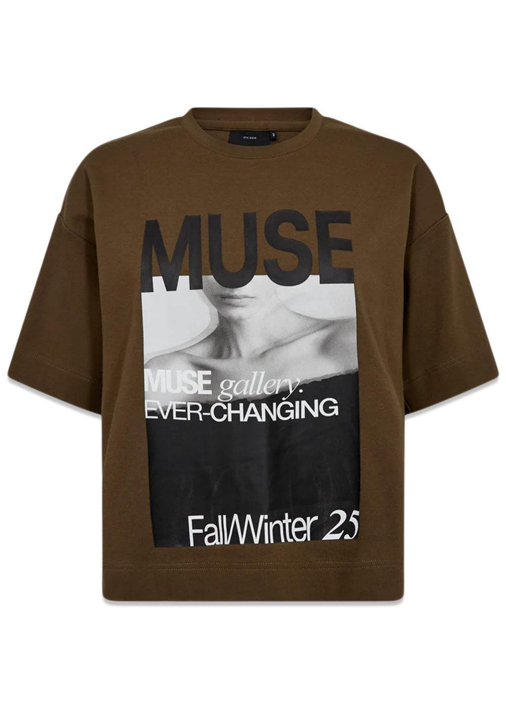CMMUSE-TEE - Dark Olive-T-shirts-Copenhagen Muse-Butler Loftet