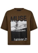 CMMUSE-TEE - Dark Olive-T-shirts-Copenhagen Muse-Butler Loftet