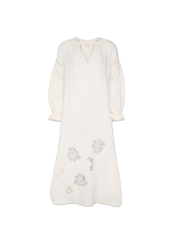 CODY ORGANIC COTTON CAFTAN - Off White