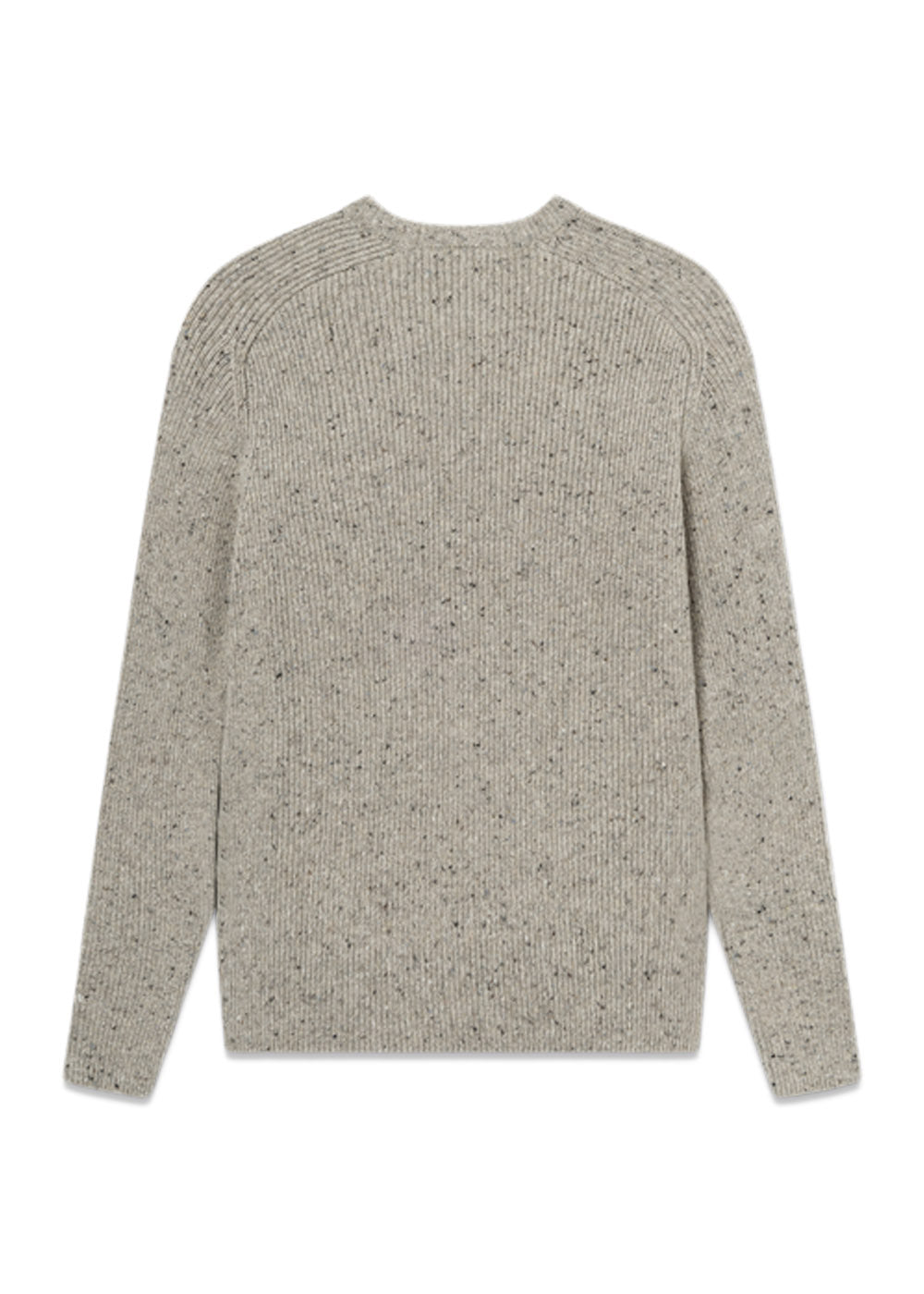 CONE RIB KNIT - Light Grey Melangé