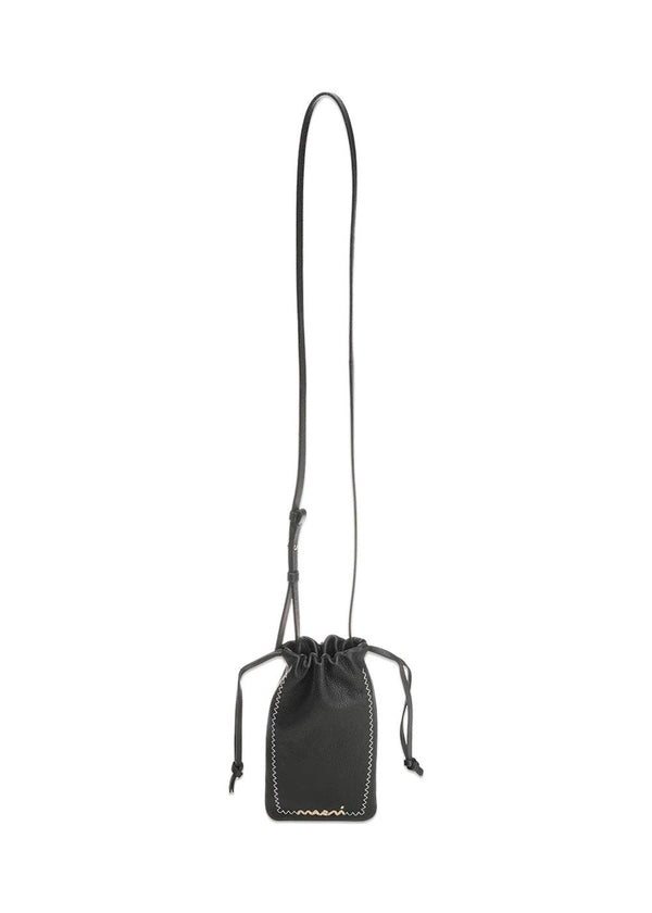CROSS BODY PHONE HOLDER - Black-Bags-Marni-Butler Loftet